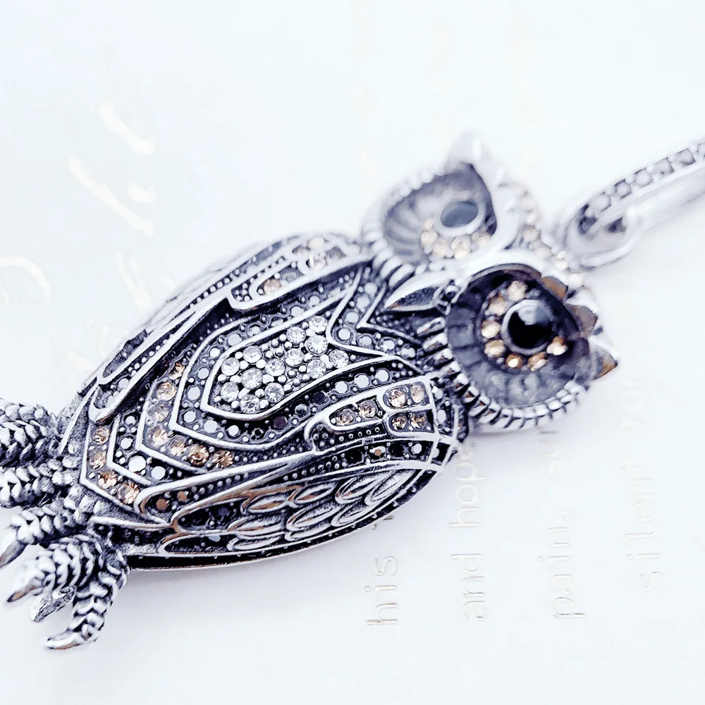 Trendy Owl Sterling Silver Pendant Jewelry - Image 6