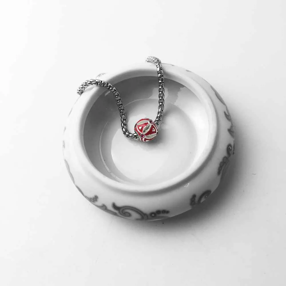 Red Scale 925 Sterling Silver Beads Gift For Women - Image 6