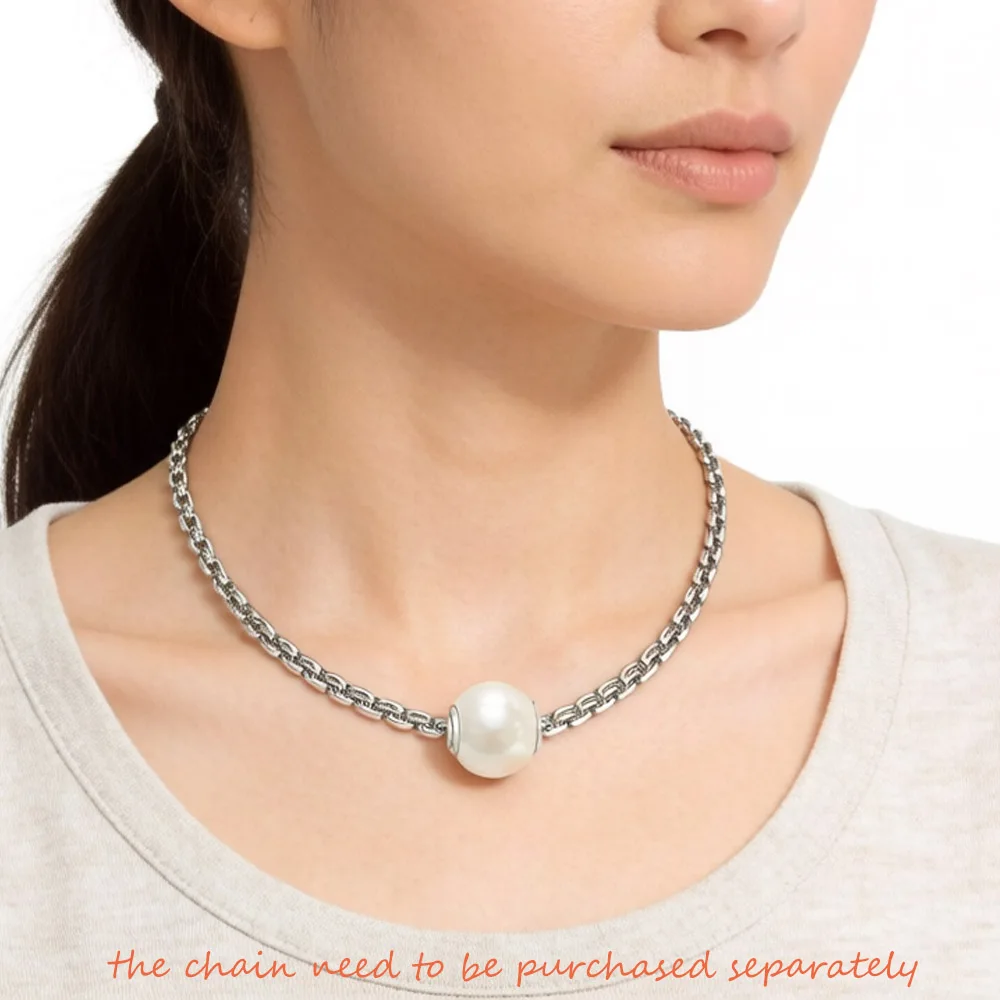 White Pearl 925 Sterling Silver Charm Beads Jewelry - Image 3
