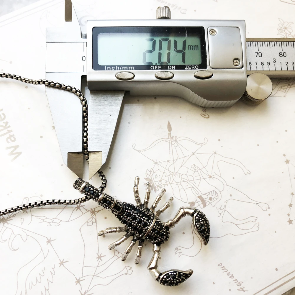 Fashion Scorpion Link Chain 925 Sterling Silver Necklace Jewelry - Image 2