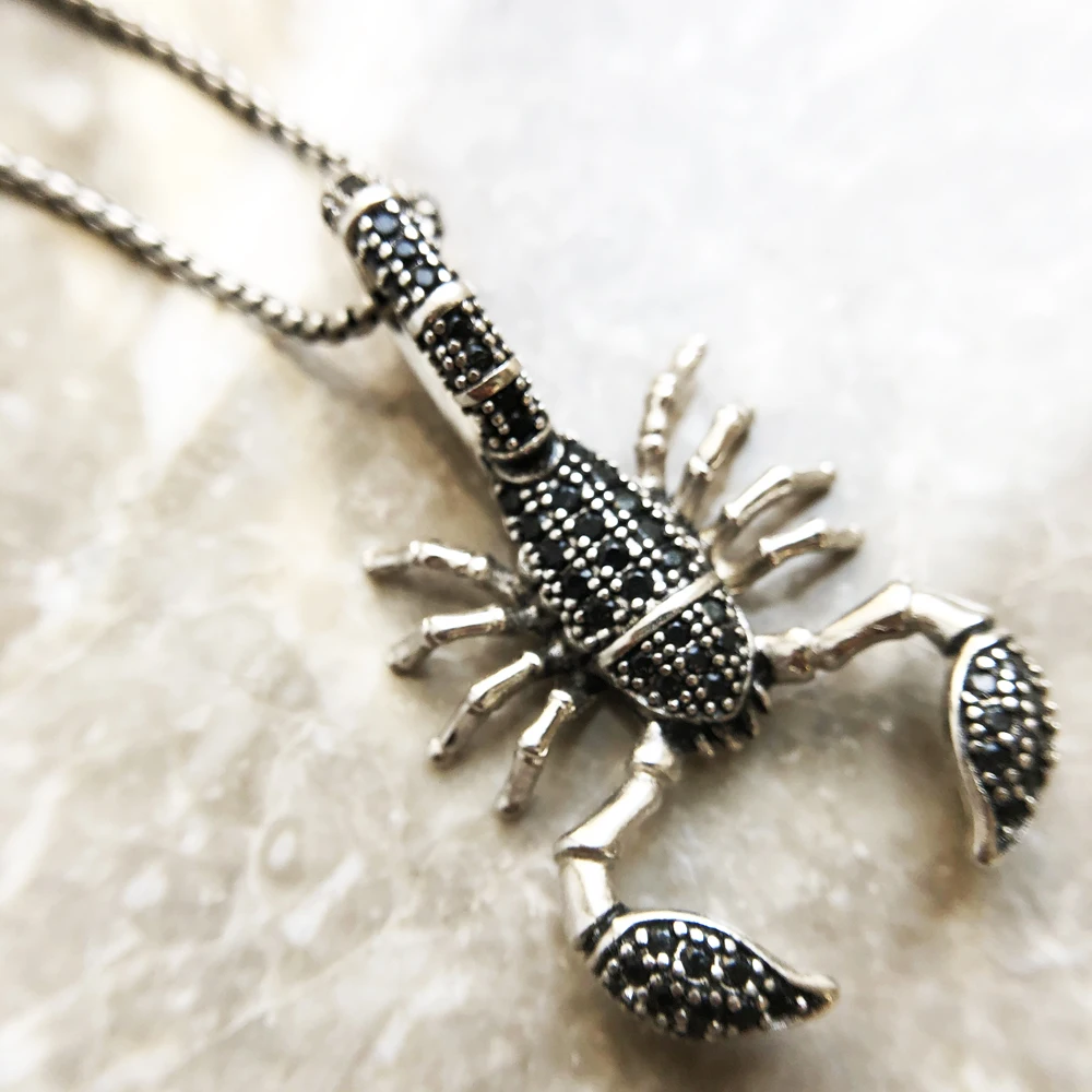 Fashion Scorpion Link Chain 925 Sterling Silver Necklace Jewelry - Image 5