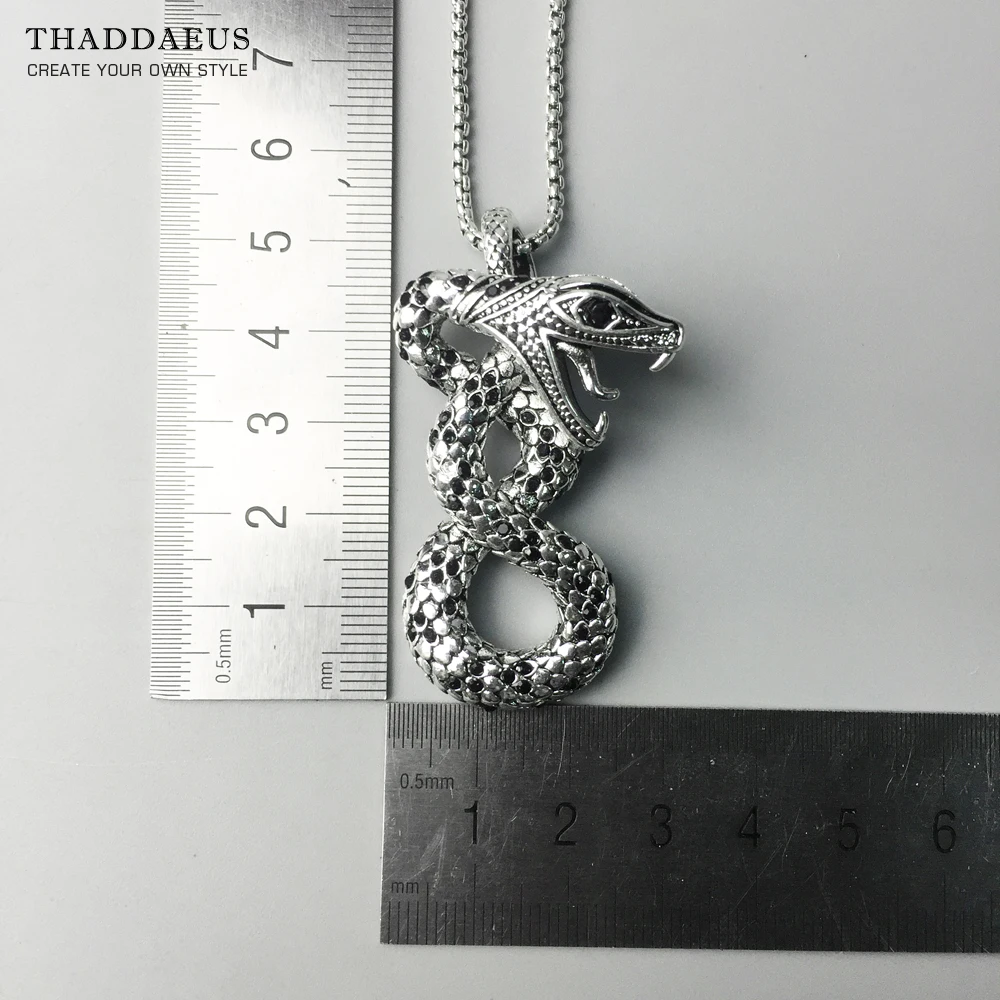 Fashion Style Rebel Bijoux Snake Sterling Silver Link Necklace - Image 4