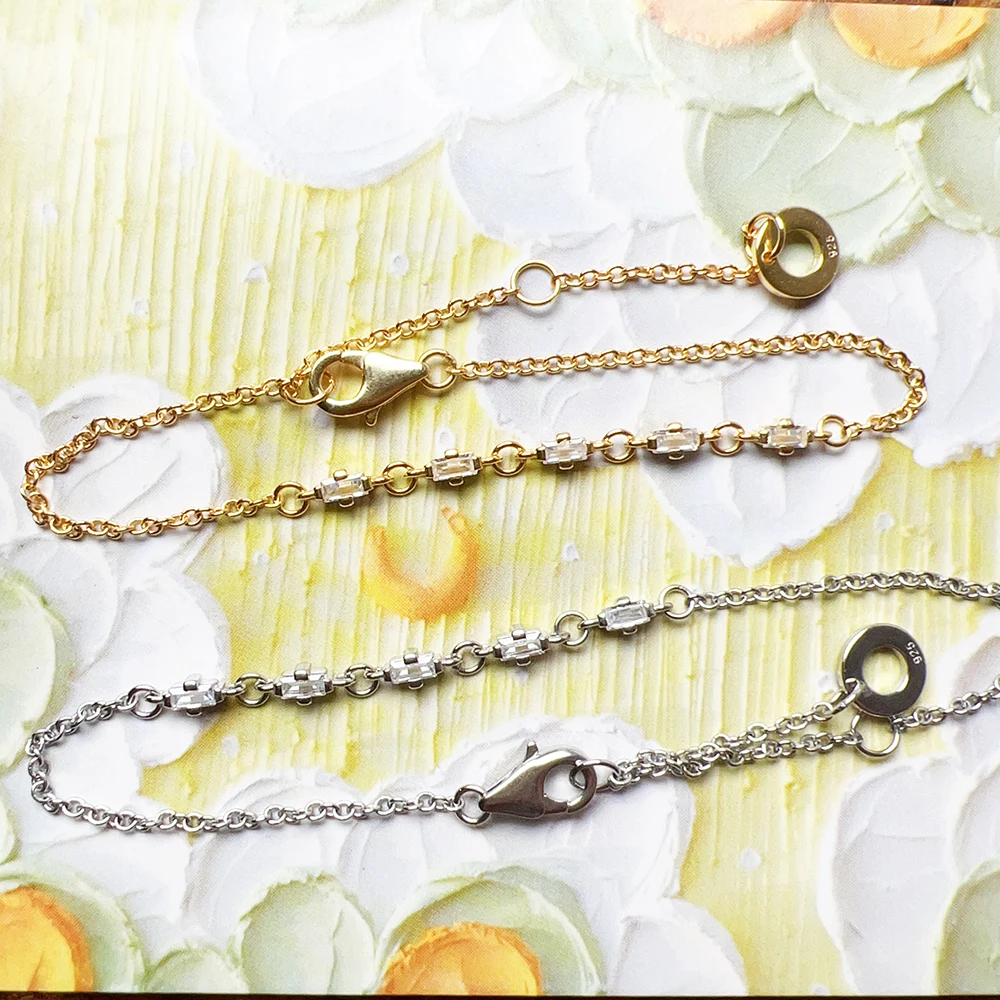 Classic Modern Touch Link Chain 925 Sterling Silver Bracelet - 画像 (6)