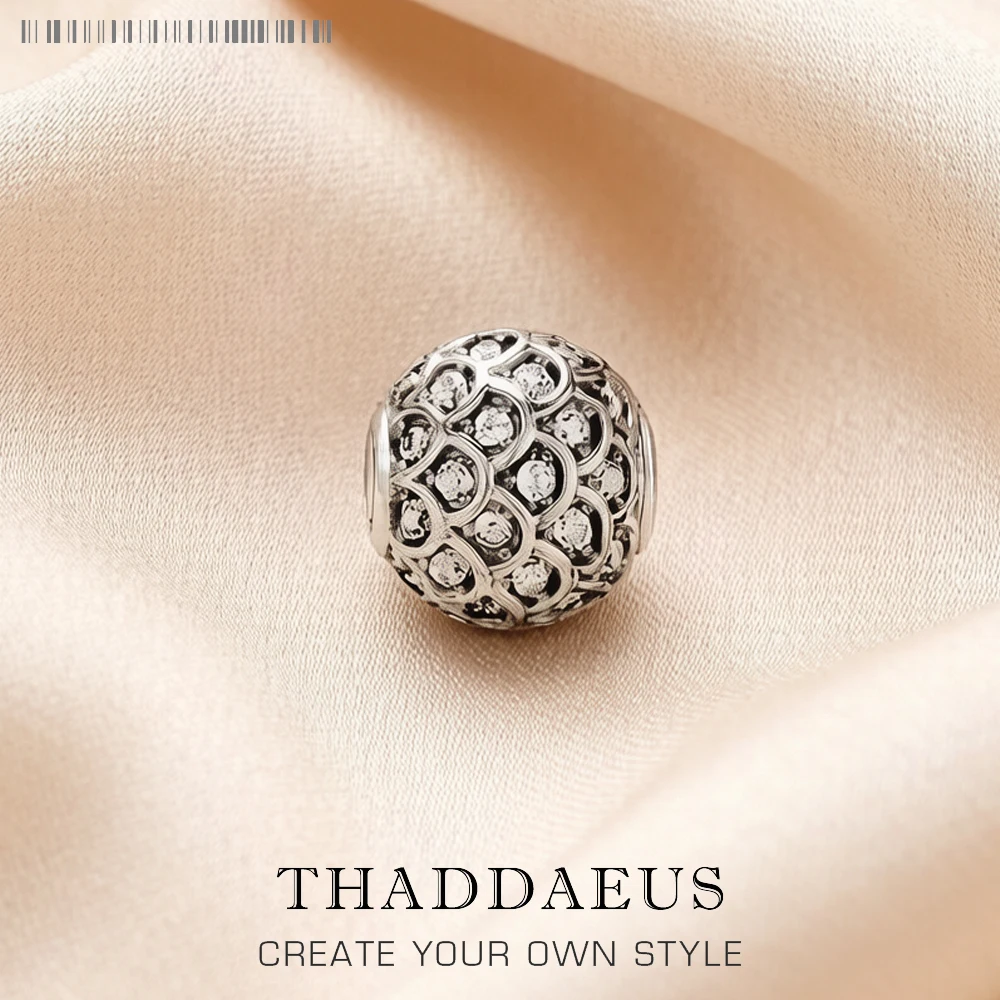 White CZ Charms Fish New 925 Sterling Silver Beads