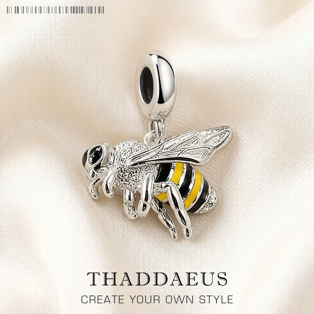 Charm Sterling Silver Fashion Jewelry Lovely Honey Bee Pendant