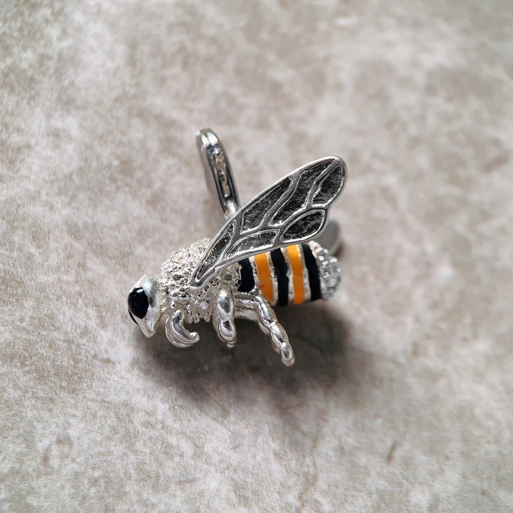 Charm Sterling Silver Fashion Jewelry Lovely Honey Bee Pendant - Image 5