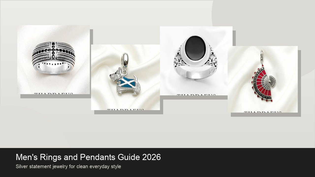 Men's silver rings and pendants guide 2026
